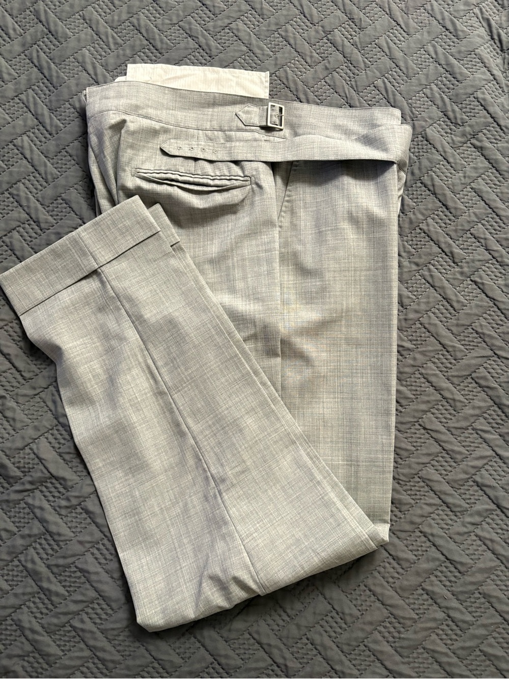Suitsupply Light Gray Tailored Dress Pants